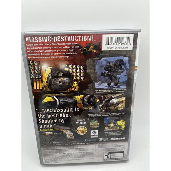 Mech Assault Microsoft Xbox 2002 Platinum Hits Tested Working - Complete - Picture 3 of 9